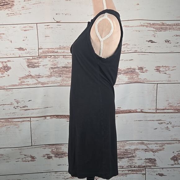 James Perse Sleeveless Tank Dress Black Size 3 = Large - Picture 3 of 7